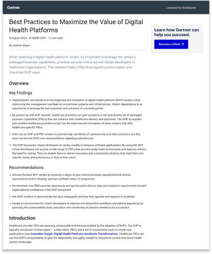 Digital Health Platform