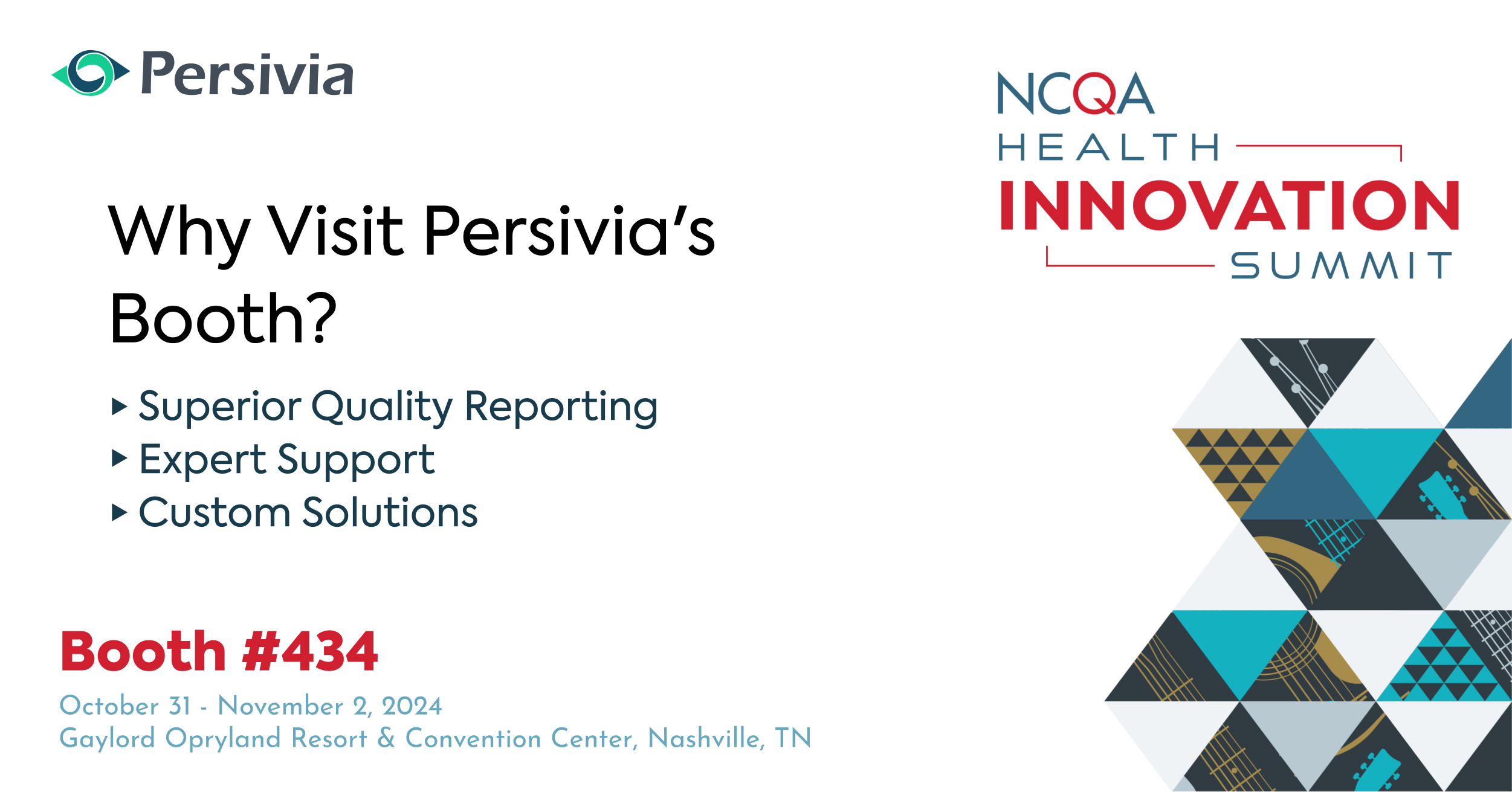 Discover the future of Quality Reporting with Persivia at the NCQA Health Innovation Summit!