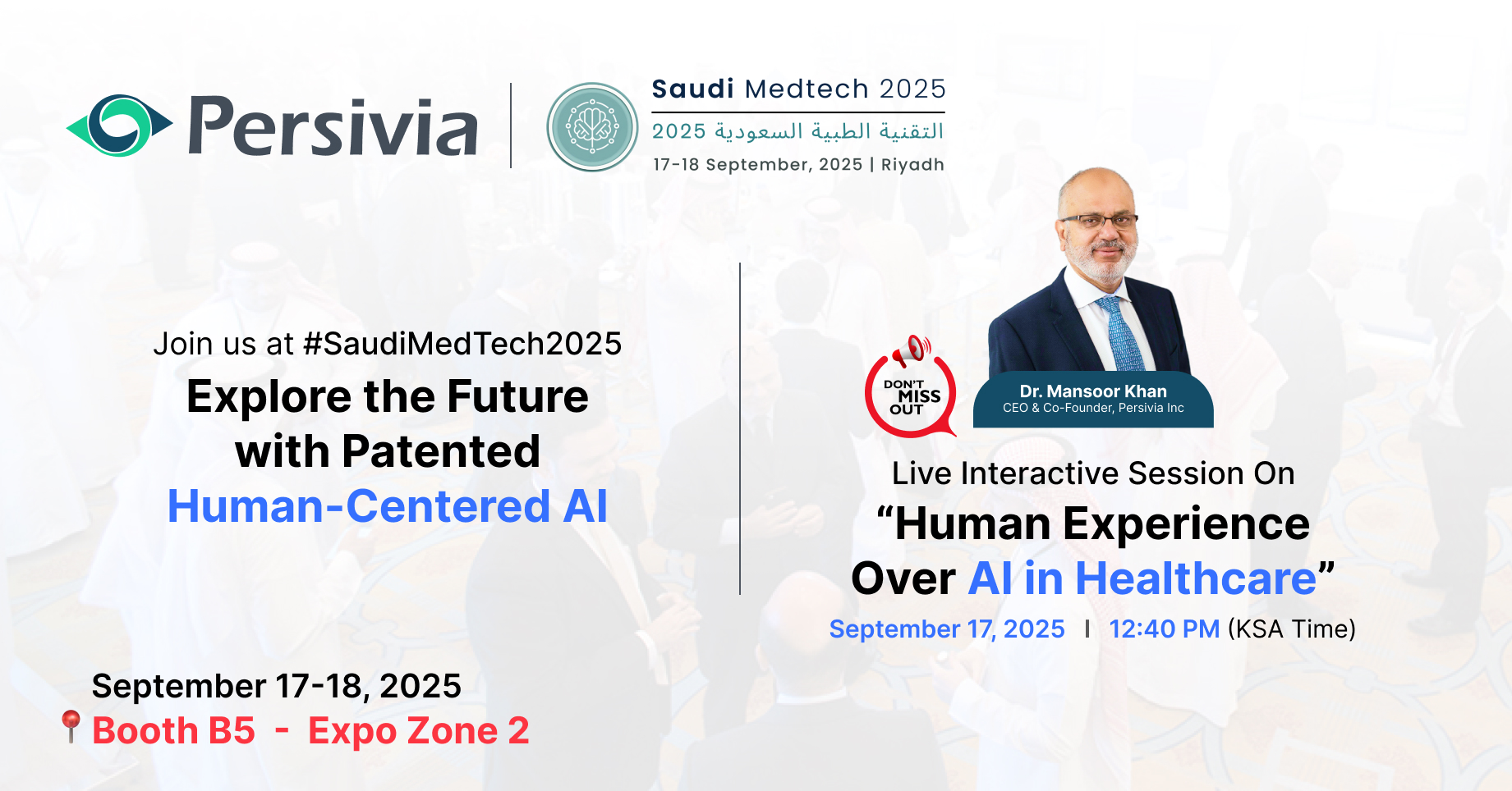 Persivia Brings Patented Human-Centered AI to Saudi Medtech 2025