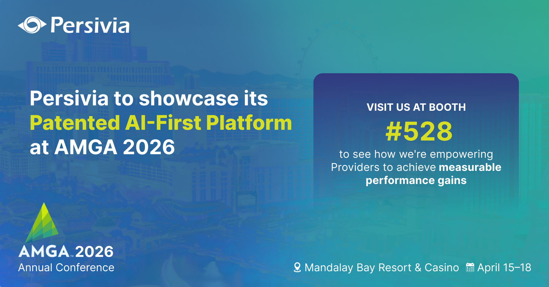 Persivia Showcases Its Patented AI-First Platform at AMGA 2026 | Empowering Providers to Achieve Measurable Performance Gains